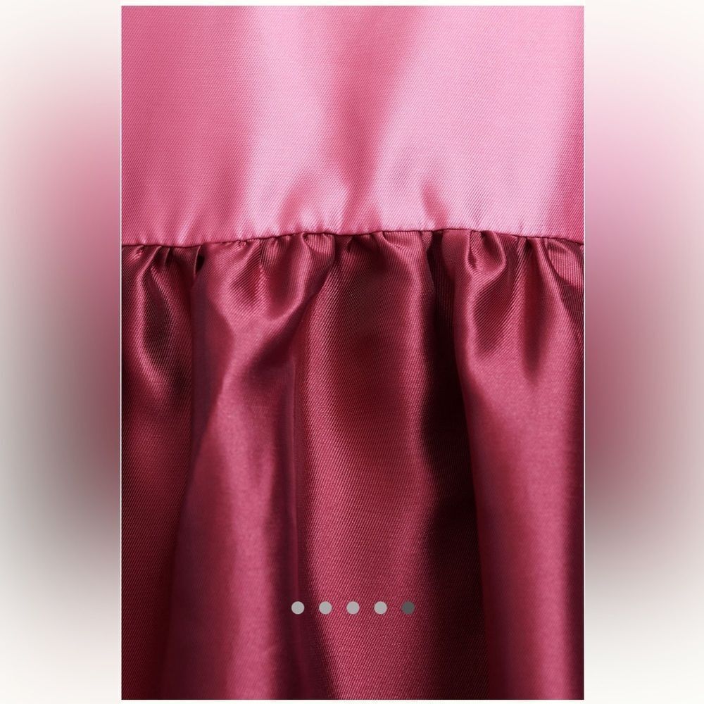 By Anthropologie Hutch Harlo Deep-V Back-Bow Tiered Gown Size 12 — image 4 of 8
